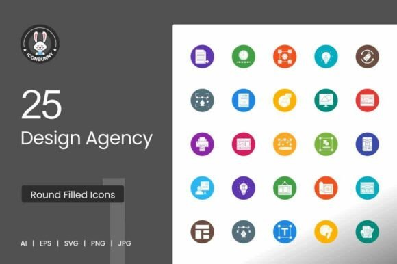 25 Design Agency Essentials Icons: Your Visual Toolkit