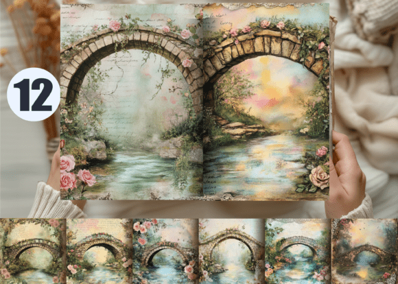 Bring Whimsical Stories to Life with Fairytale Bridge Junk Journal Pages