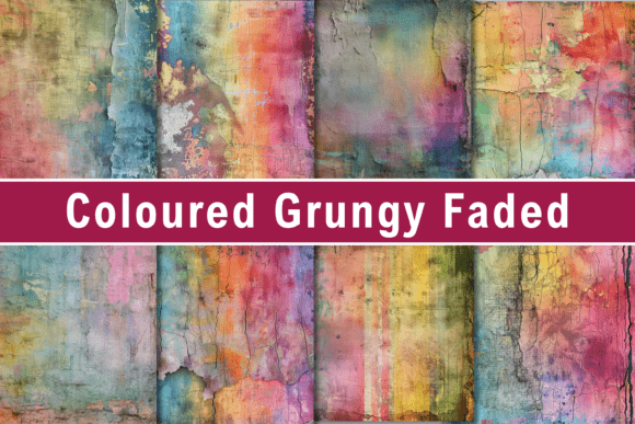 Coloured Grungy Faded Backgrounds: Adding Timeless Texture