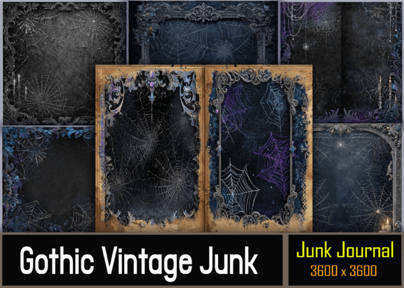 Crafting Darkly Elegant Projects with Gothic Vintage Junk Journal Background