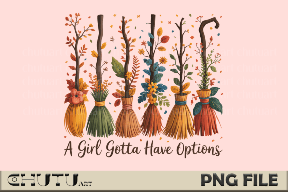 Embrace Autumn Magic with Fall Witch Brooms PNG Clipart