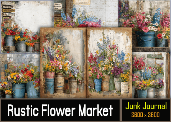 Embrace Nostalgia with the Rustic Flower Market Junk Journal