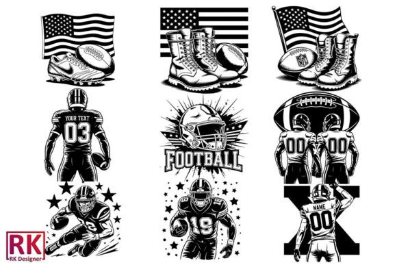 Football Player SVG Bundle: Elevate Your Sports Designs