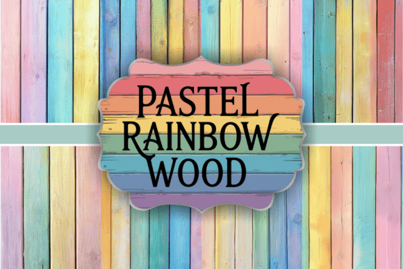 Pastel Rainbow Wood: Whimsical Textures for Modern Design