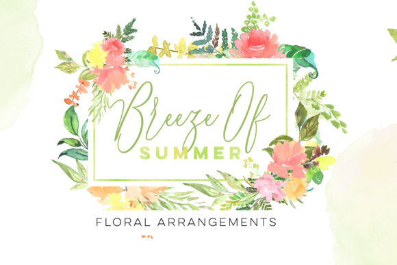Summer Watercolor Floral Arrangements: A Designer's Garden