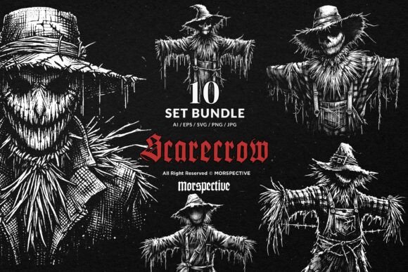 Unlocking the 10 Bundle Dark Art Scarecrow Doll Scary Design Kit