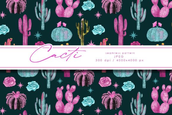 Vibrant Desert Flora: The Power of a Colorful Seamless Pattern